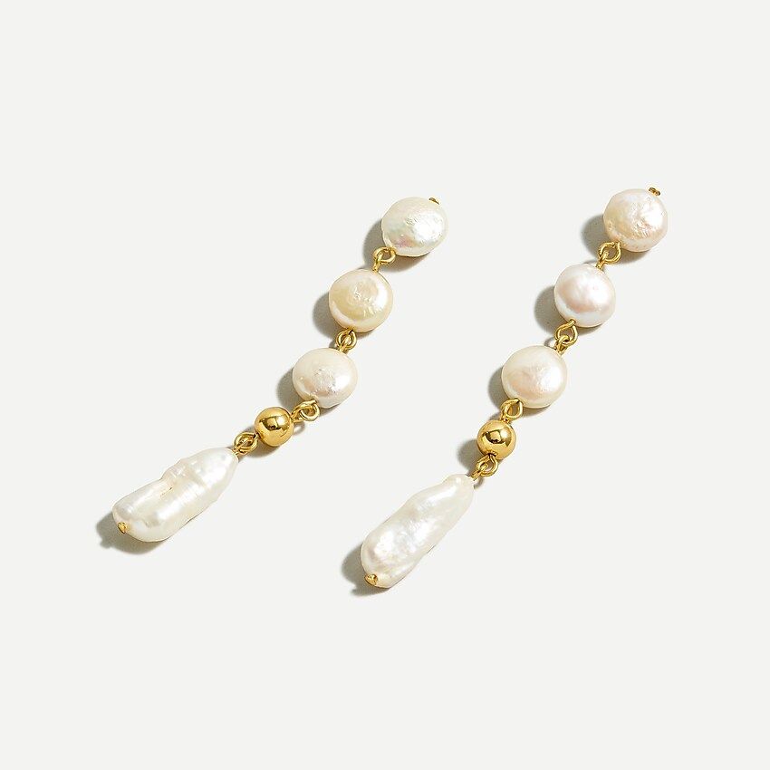 Beachy pearl drop earrings | J.Crew US