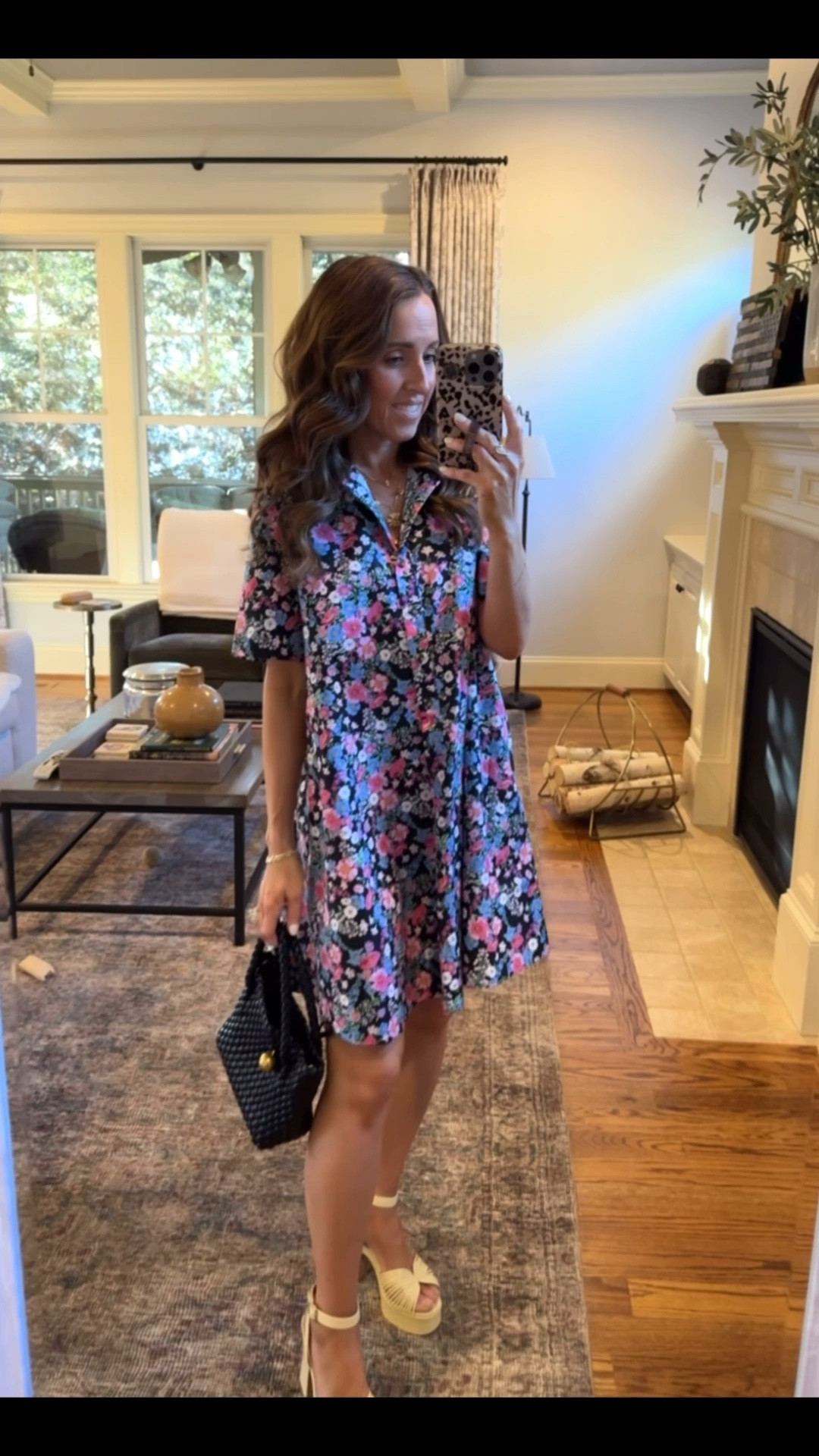 Spring floral mini dress. Platform sandal for Spring & Summer. Anthropologie style. @anthropologie #anthropartner 
Dress XS. Sandals TTS 

#LTKOver40 #LTKPetite #LTKSeasonal