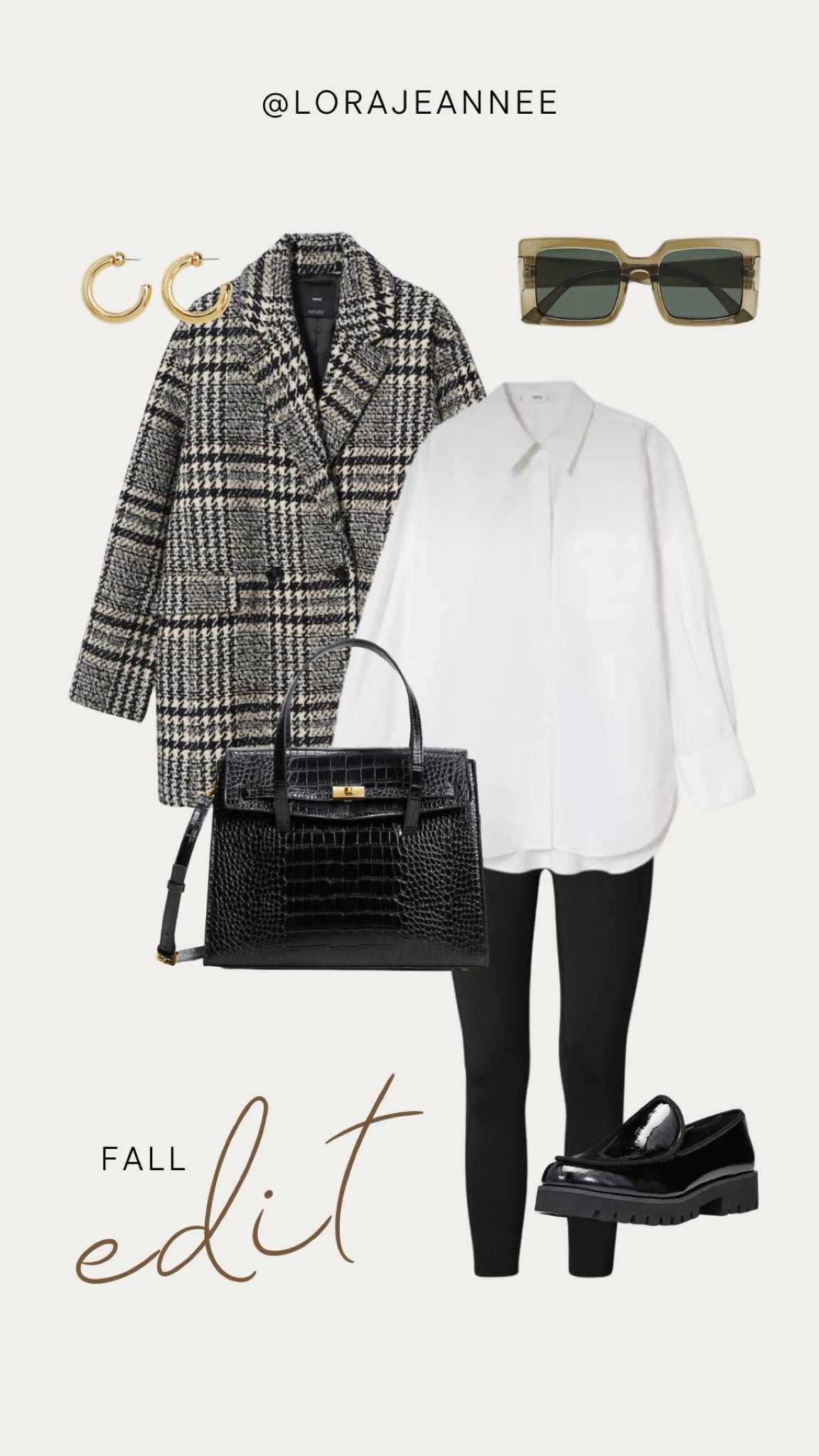 Rounding up my favourite fall looks!  Styled here - check blazer jacket, long poplin blouse, comfortable black leggings, structured shoulder bag, and loafers! I love loafers this season!  Thanks for being here xx lorajeannee 💃 


#LTKSale #LTKU #LTKSeasonal