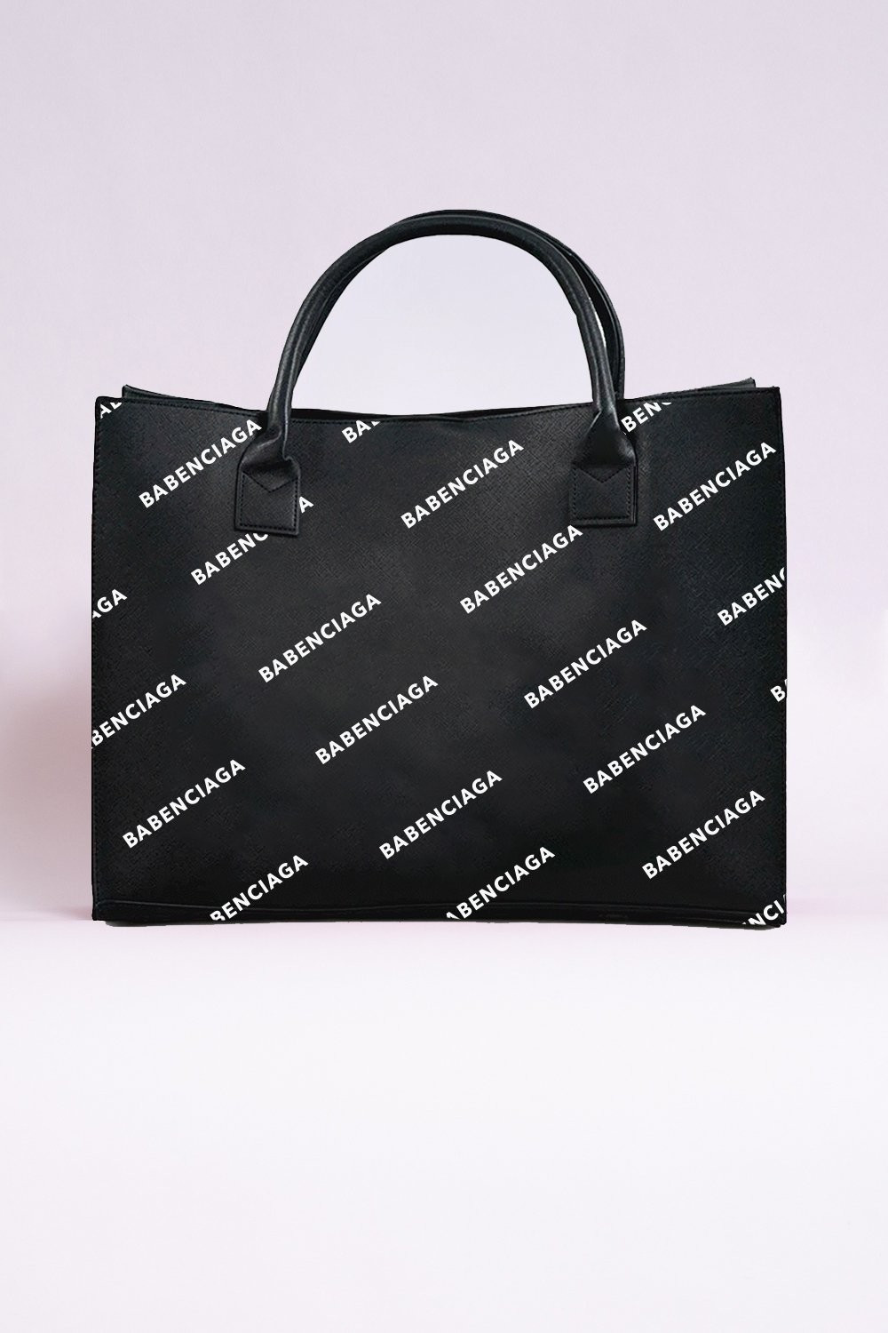 MODERN VEGAN TOTE - All Over Babenciaga (Black) | Los Angeles Trading Co