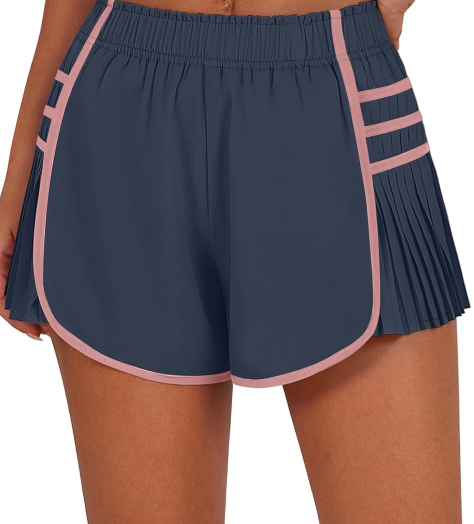Cute pleated workout shorts. Free people style inspired.

#LTKU #LTKActive #LTKTravel