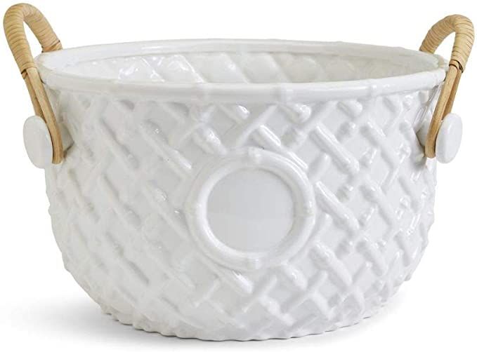 Two's Company Hampton Faux Bamboo Fretwork Party Bucket | Amazon (US)