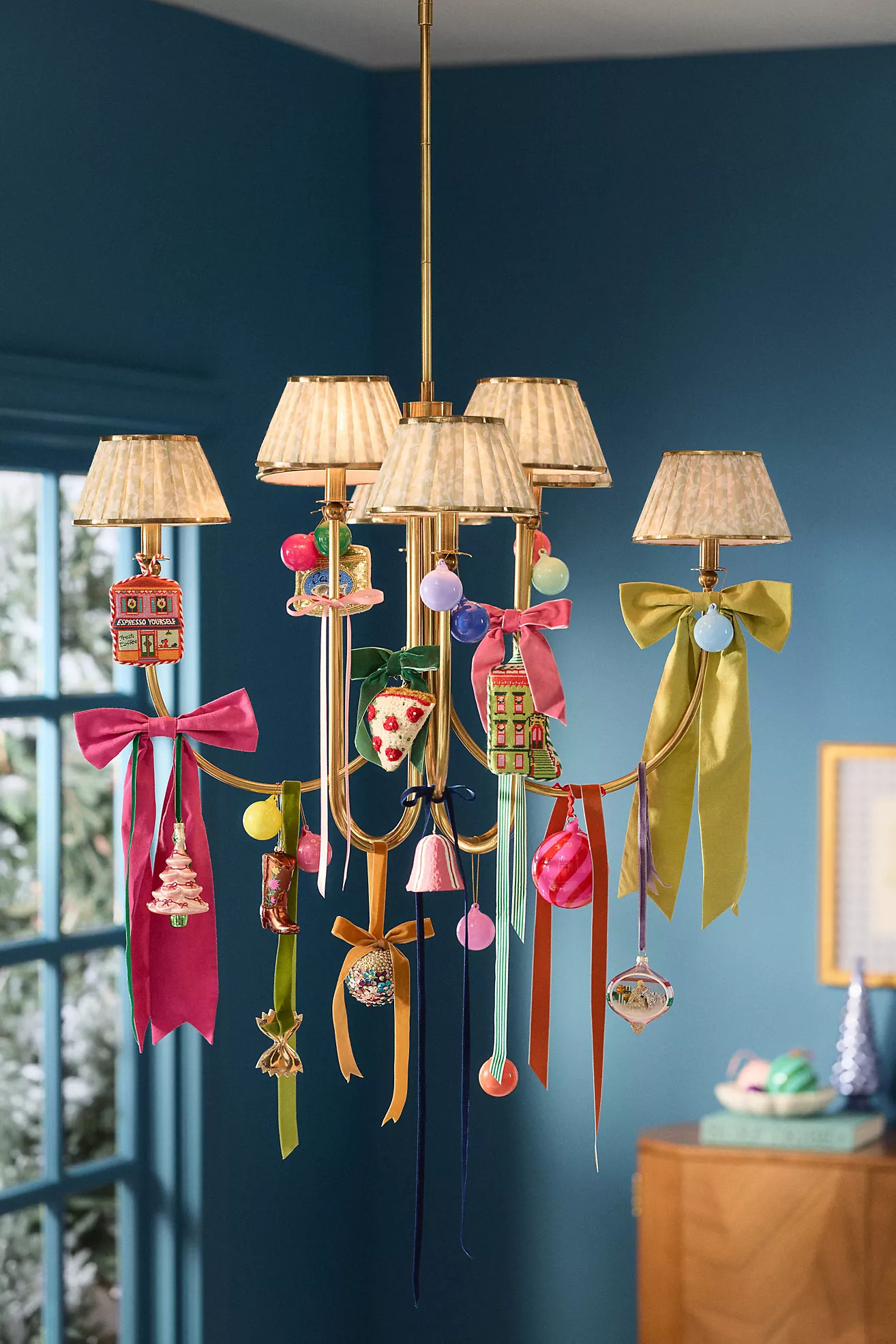 Velvet Bow Clip-On Ornaments, Set of 6 | Anthropologie (US)