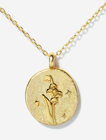 Gold Birth Flower Necklace | Nordstrom