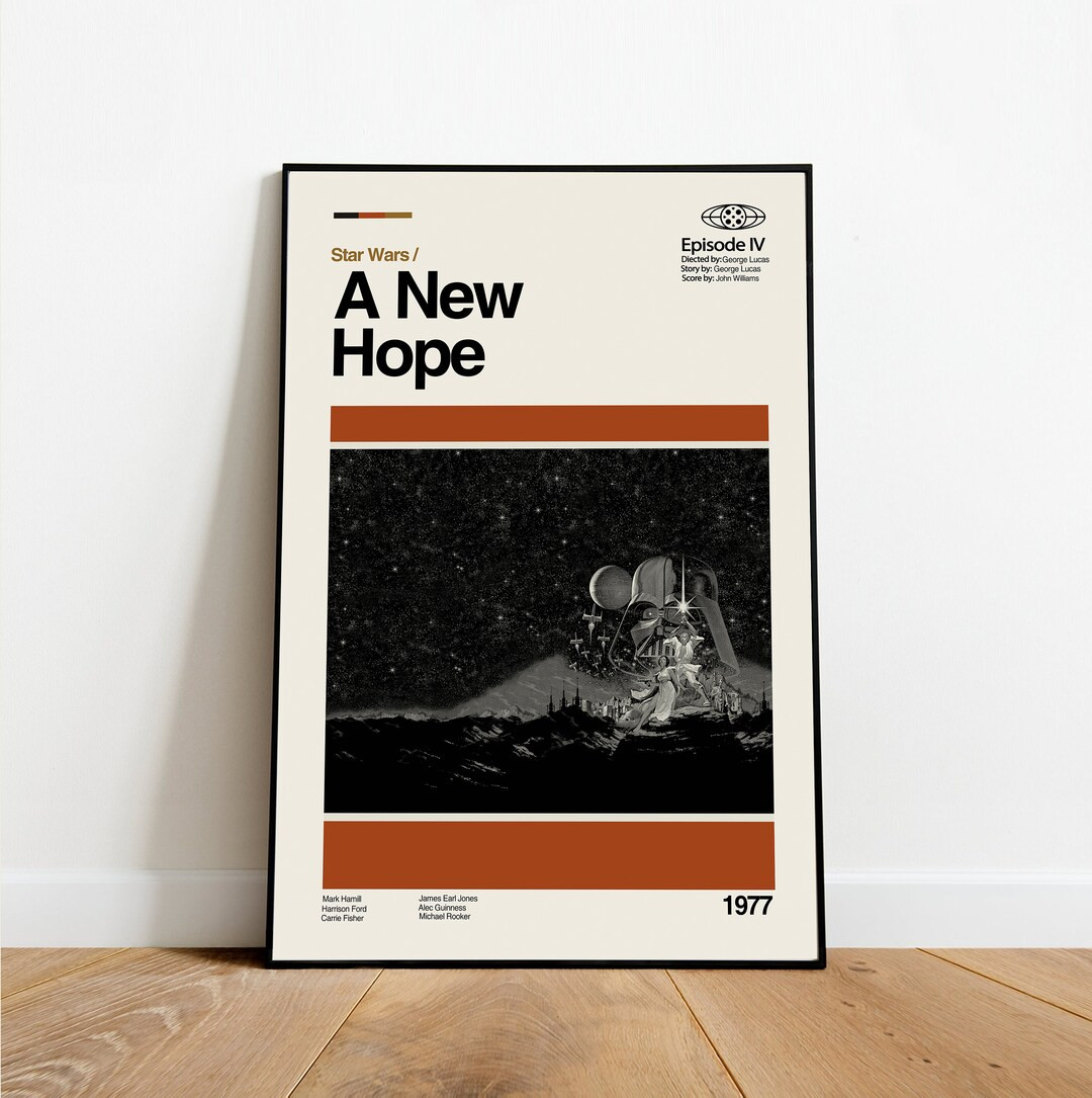 A NEW HOPE  Star Wars  Retro-modern Vintage Inspired - Etsy | Etsy (US)