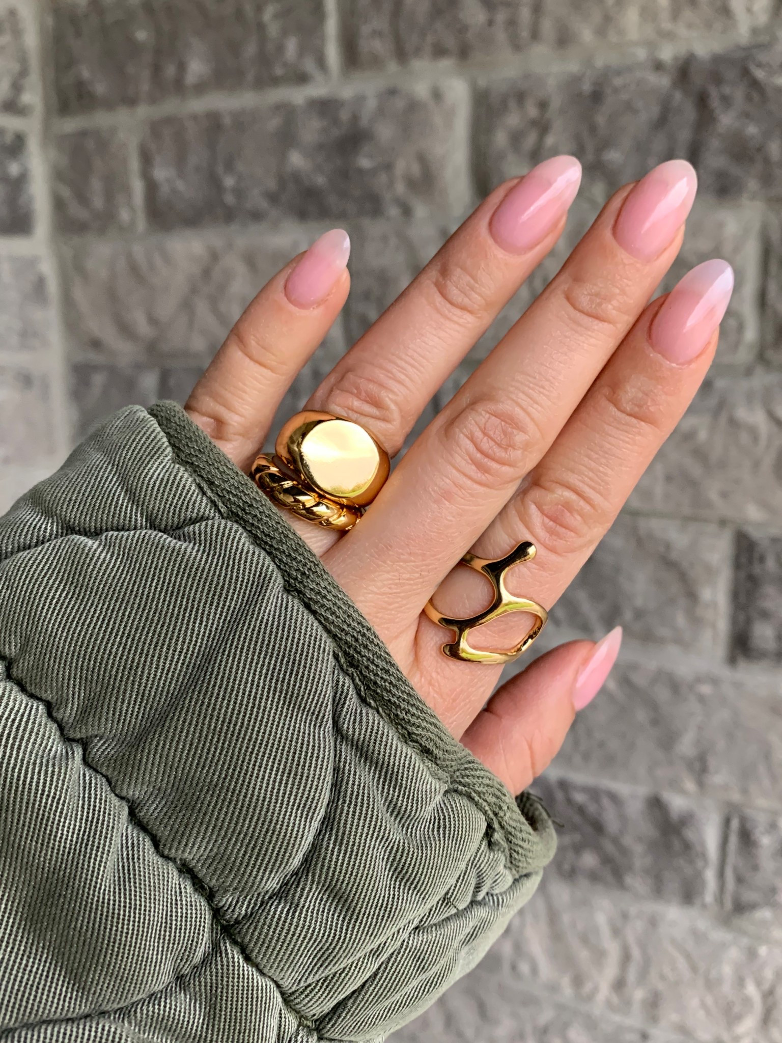 18k gold AFFORDABLE stacking rings✨