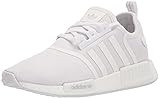 adidas Originals NMD_R1 Sneaker, White/White/Grey, 2 US Unisex Little Kid | Amazon (US)