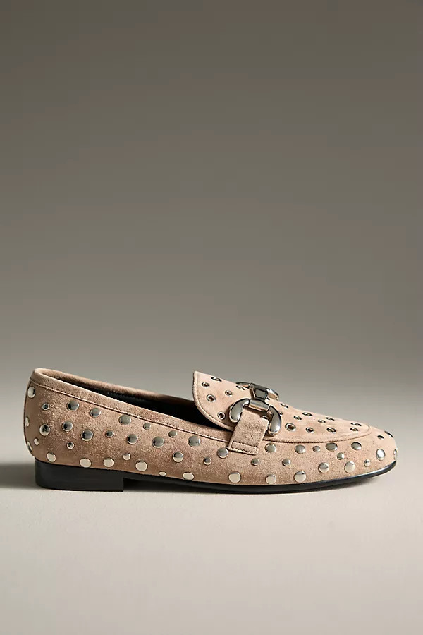 Zagreb Suede Studded Loafers | Anthropologie (US)