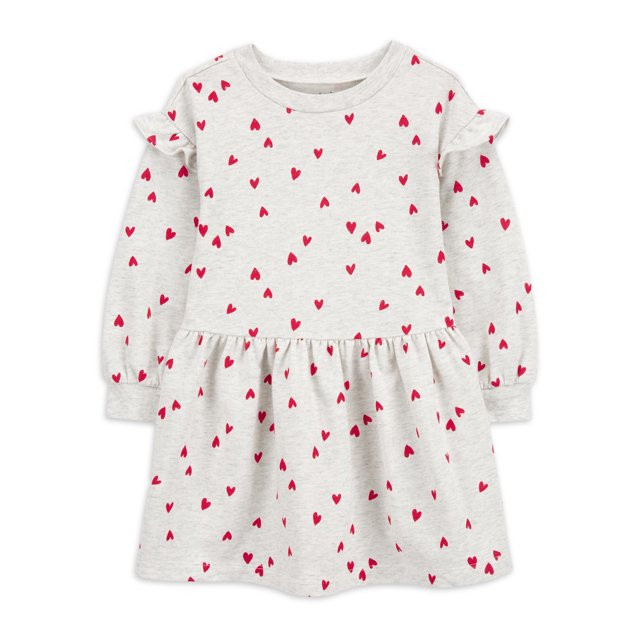 Carter's Child of Mine Baby and Toddler Girl Valentine's Day Dress, One-Piece, Sizes 12M-5T | Walmart (US)