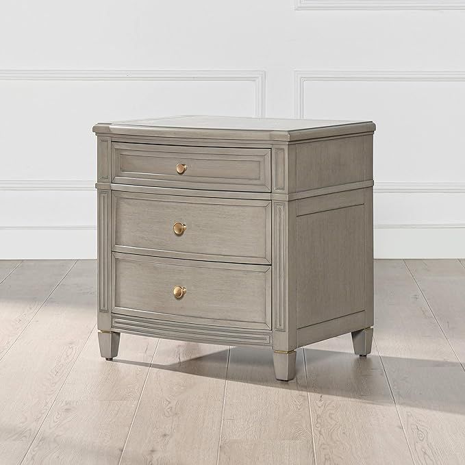 Jennifer Taylor Home JTH Luxe Dauphin Gold Accent End Table, Grey Cashmere Wood | Amazon (US)