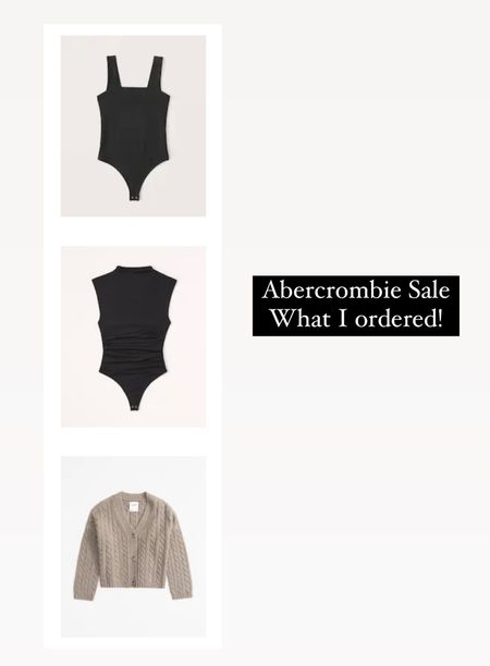 Abercrombie sale - what I ordered in XXS! Abercrombie cardigan sweater. Abercrombie bodysuits. Fall outfits. Fall style. 

#LTKSale #LTKfindsunder50 #LTKtravel