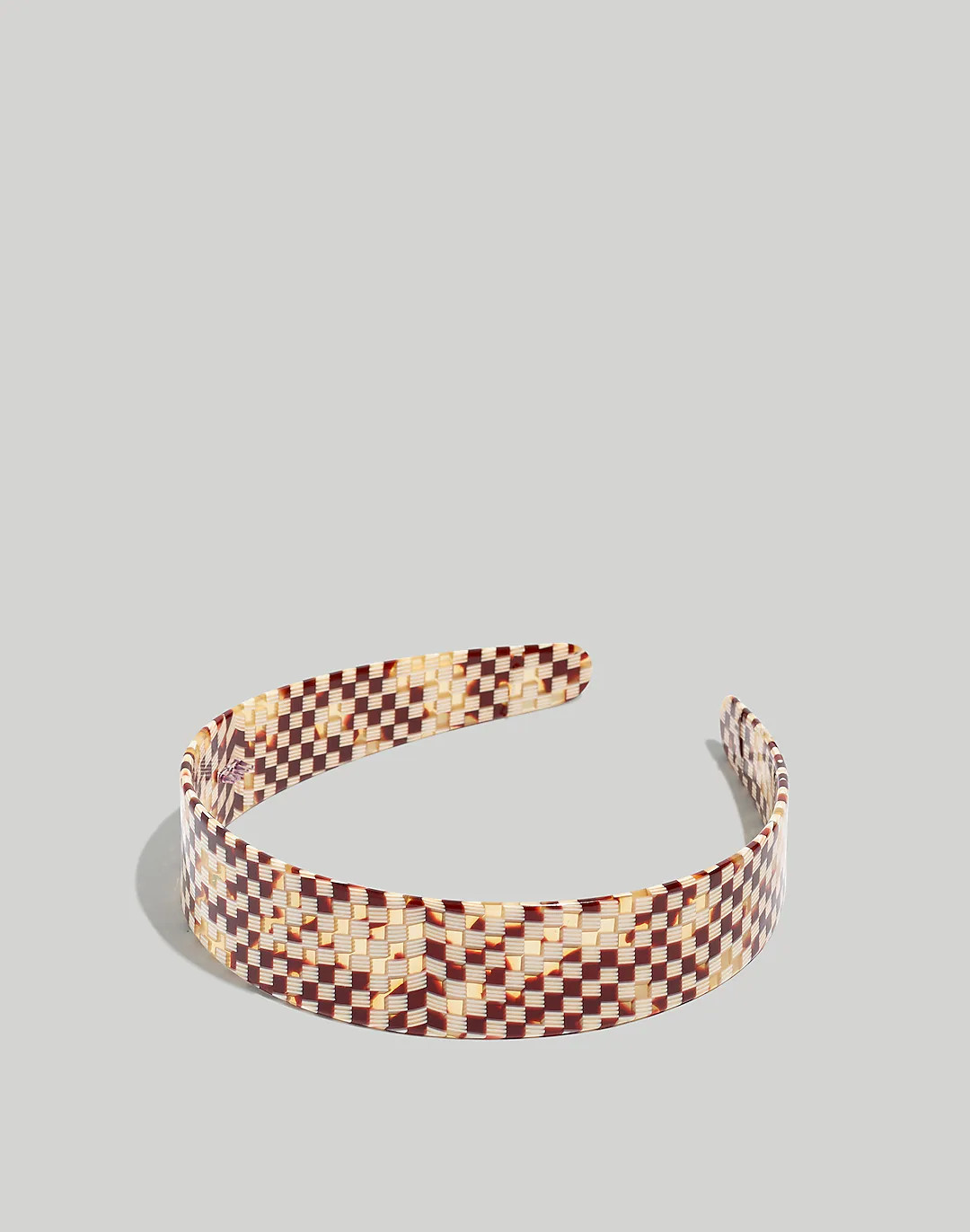 (Re)sourced Tortoise Checkerboard Headband | Madewell