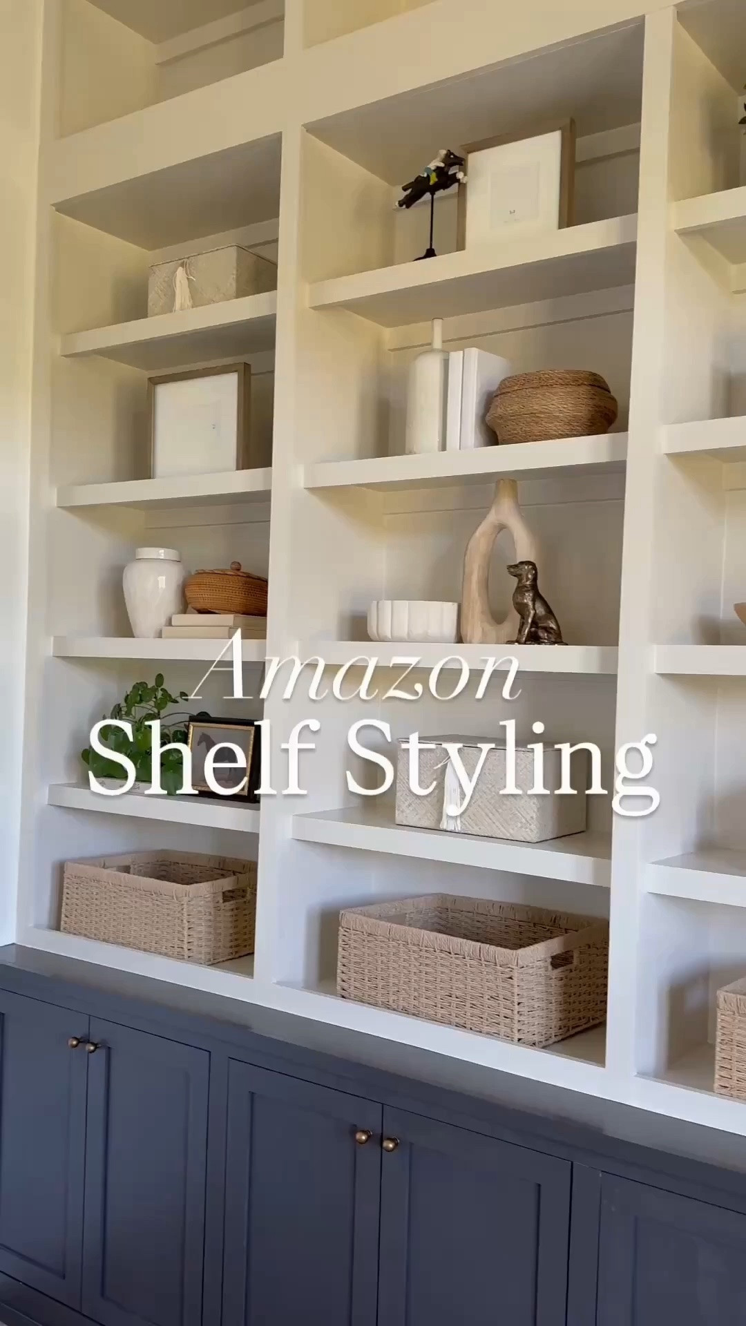 Easy ways to style your shelves with affordable Amazon finds!