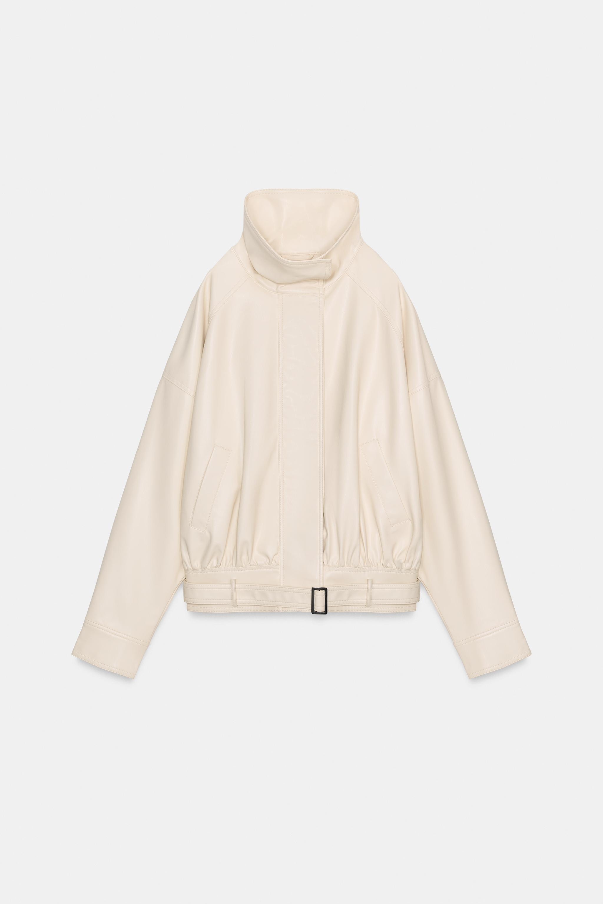 FAUX LEATHER BOMBER JACKET | Zara US