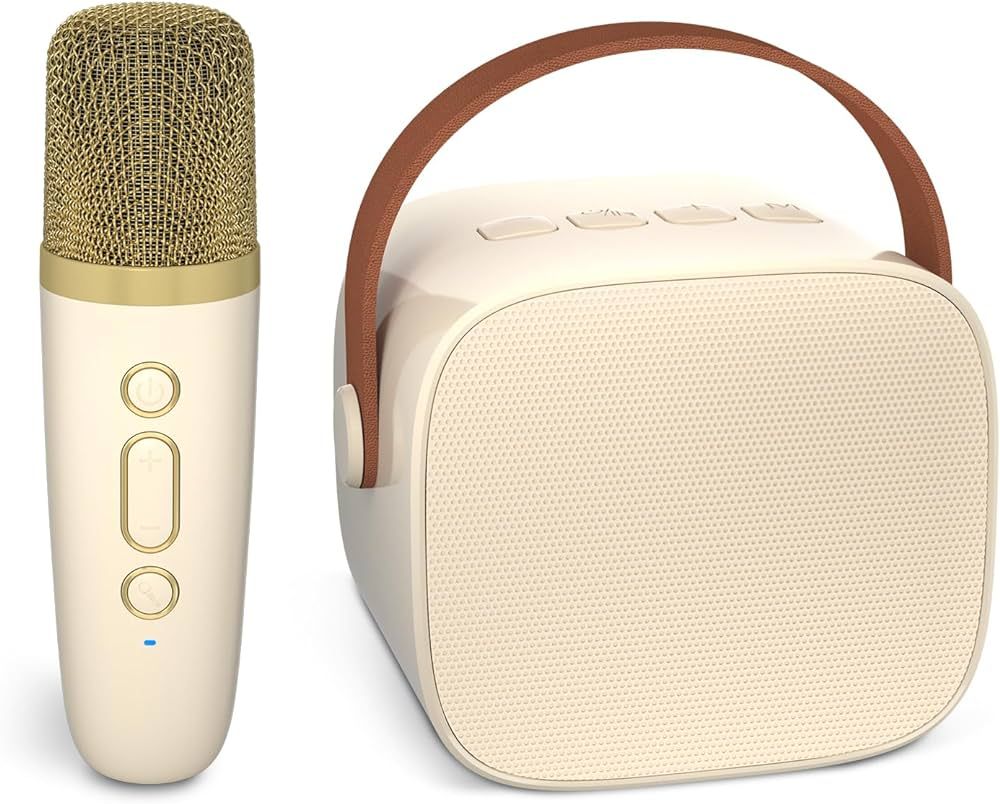 IROO Mini Karaoke Machine for Kids, Portable Bluetooth Speaker with Wireless Microphone, Music Pl... | Amazon (US)