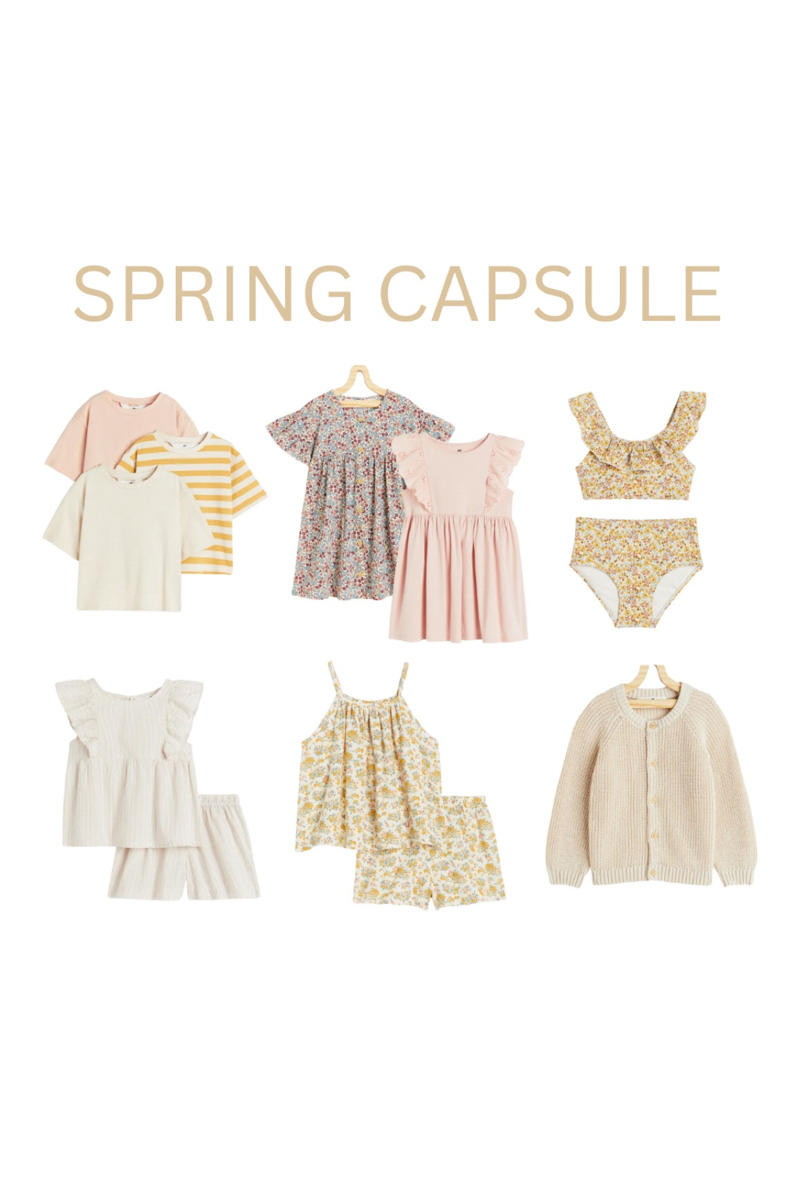 Toddler girl spring capsule wardrobe! Simplifying and freshening up the kids wardrobes have made our lives SO much easier! So naturally, I had to make one for my neices 

#LTKSeasonal #LTKfamily