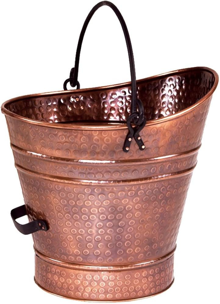 Minuteman International Copper Coal Hod, Small Pail Pellet Bucket | Amazon (US)