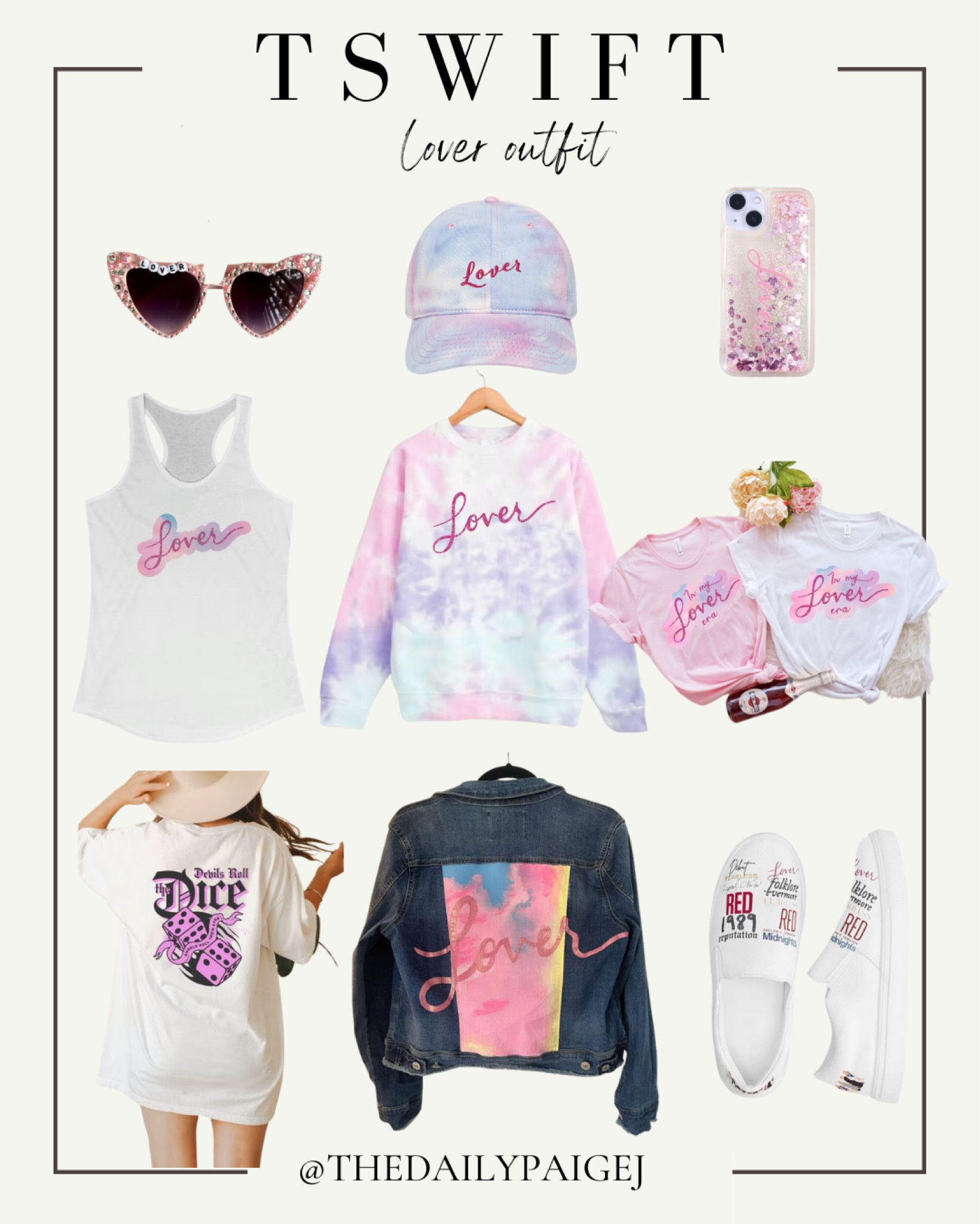 Looking for your lover era outfit? I love all these Taylor Swift inspired pieces for the Eras tour! Pair them with the Taylor swift era shoes and you’re good to go!

Swiftie, Concert, Stadium Bag, Taylor Swift Concert, Lavender Haze, Concert outfit, Taylor Swift Concert Outfit, Lover Concert, Taylor Swift Eras, Taylor’s Version, Champagne Problems, Lover, Tie Dye

#LTKunder50 #LTKunder100 #LTKFind