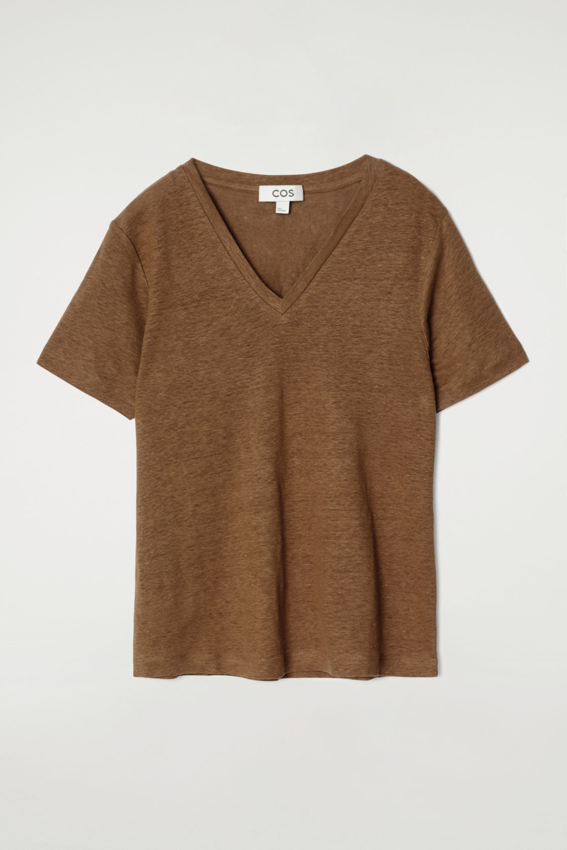 V-NECK LINEN T-SHIRT | COS (US)