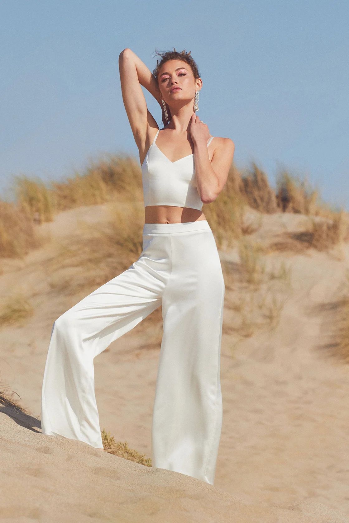 Let's Make A Toast White Satin Two-Piece Jumpsuit | Lulus (US)
