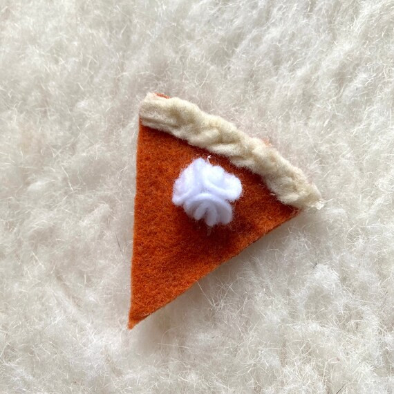 Hair Clip | Felt Hair Clip | Girl Hair Clip | Hair Clip | Felt Shape | Thanksgiving | Pumpkin Pie... | Etsy (US)