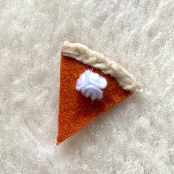 Hair Clip | Felt Hair Clip | Girl Hair Clip | Hair Clip | Felt Shape | Thanksgiving | Pumpkin Pie... | Etsy (US)