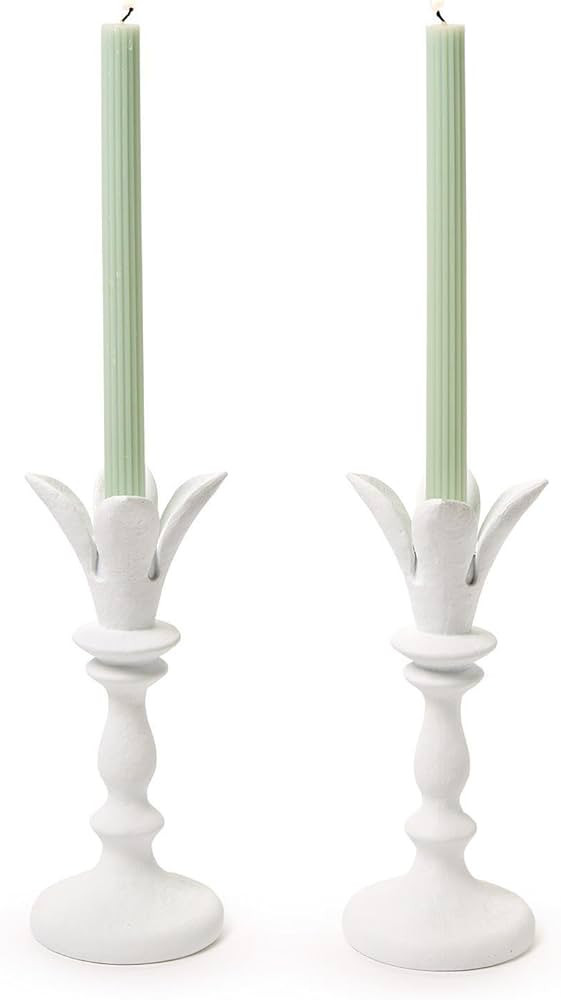 Two's Company Candlestick Holder, 9.5-Inch, Resin, Set of 2 | Amazon (US)