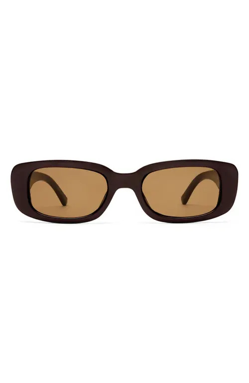 AIRE Ceres 51mm Rectangular Sunglasses in Chocolate/brown Mono at Nordstrom | Nordstrom