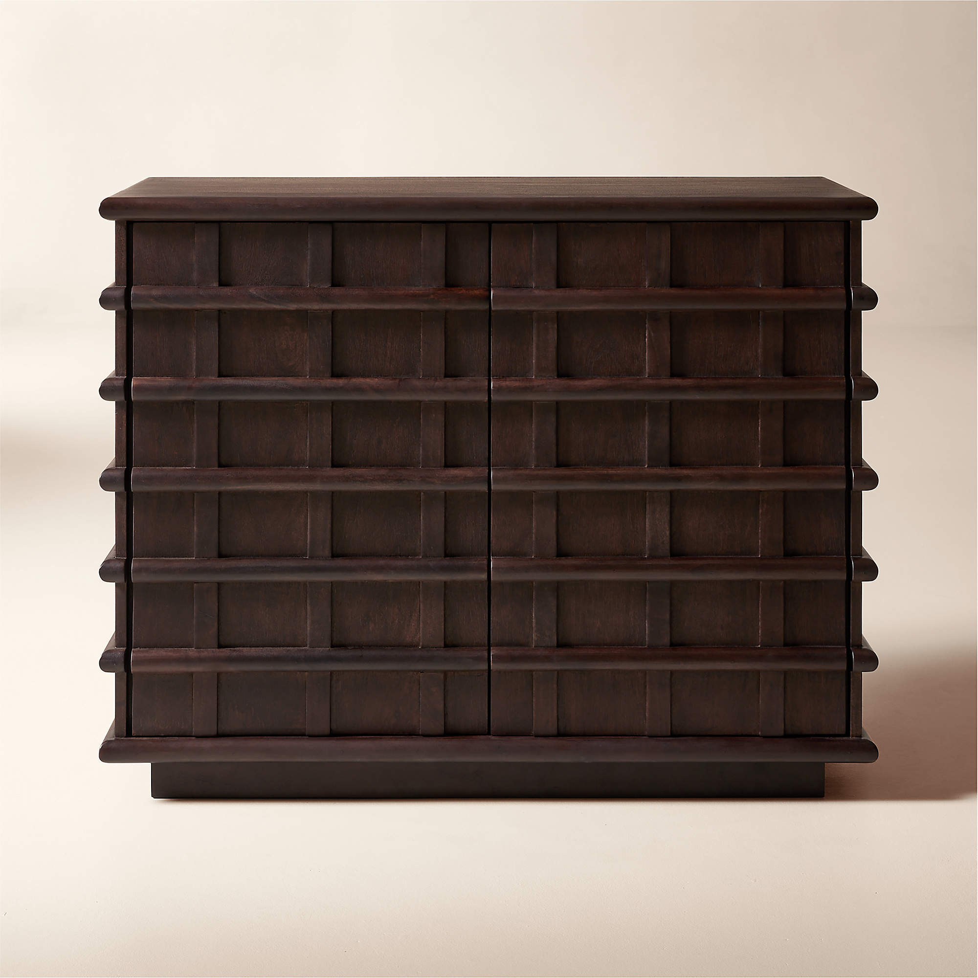 Alpena 48" Dark Acacia Wood Bar Cabinet | CB2 | CB2