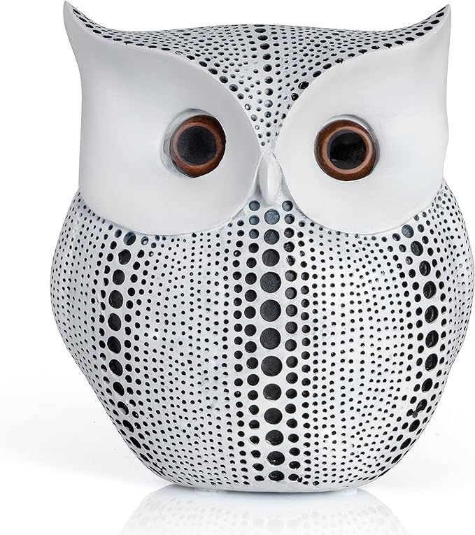 Ornativity White Owl Statue Figurine - Animal Sculpture Home Decoration for Bedroom Living Room K... | Amazon (US)