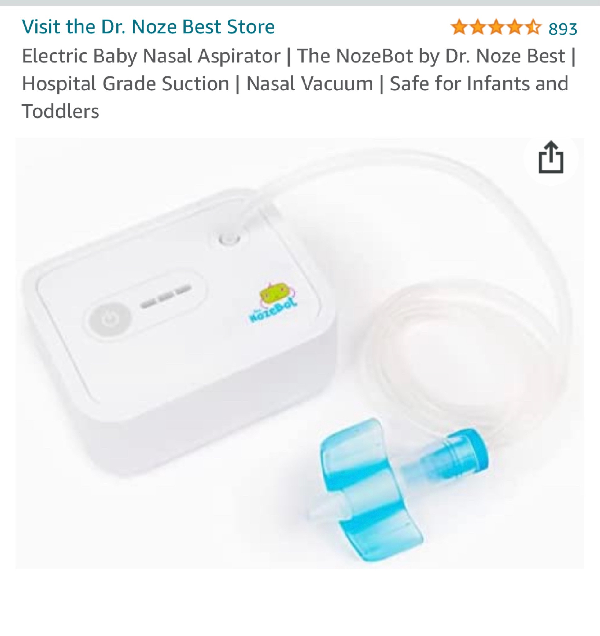 The best hospital grade nasal suction for infants and toddlers! 

#LTKbaby #LTKfamily