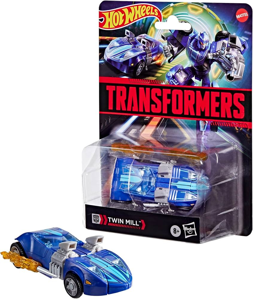 Transformers Collaborative Hot Wheels x Twin Mill, Deluxe Class 5-Inch Robot Action Figure Conver... | Amazon (US)
