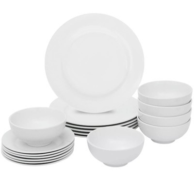 Home Collection 18-Piece White Porcelain Dinnerware Set | Target