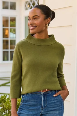 Jackie Olive Knit Sweater | Avara