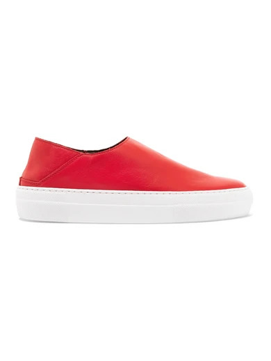 Charlie leather slip-on sneakers | NET-A-PORTER (US)