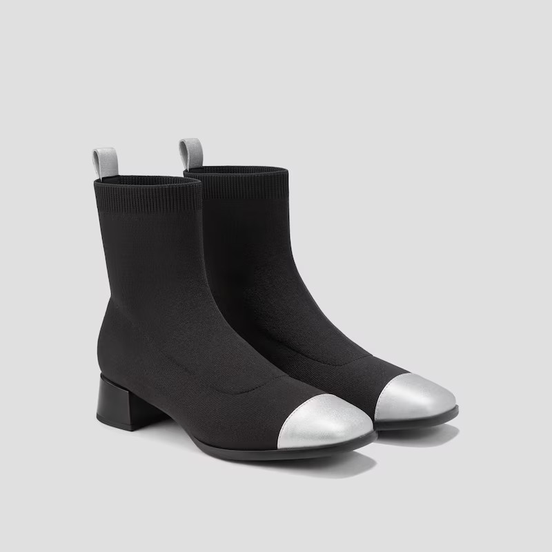 Square-Toe Water-Repellent Boots (Madison) | VIVAIA