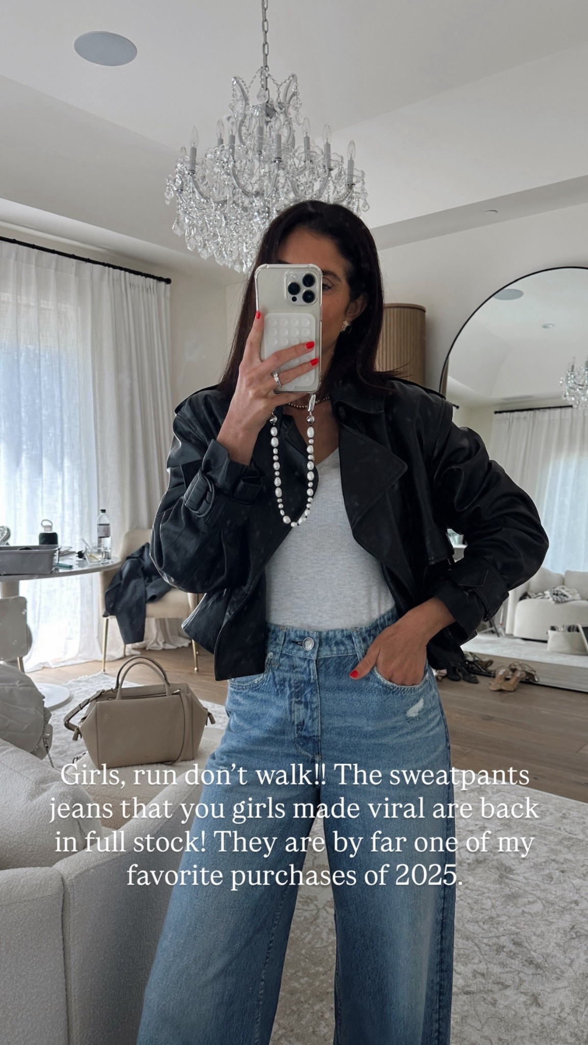 Girls, run don't walk!! The sweatpants jeans that you girls made viral are back in full stock! They are by far one of my favorite purchases of 2025.

#LTKgrwm #LTKootd #LTKSeasonal