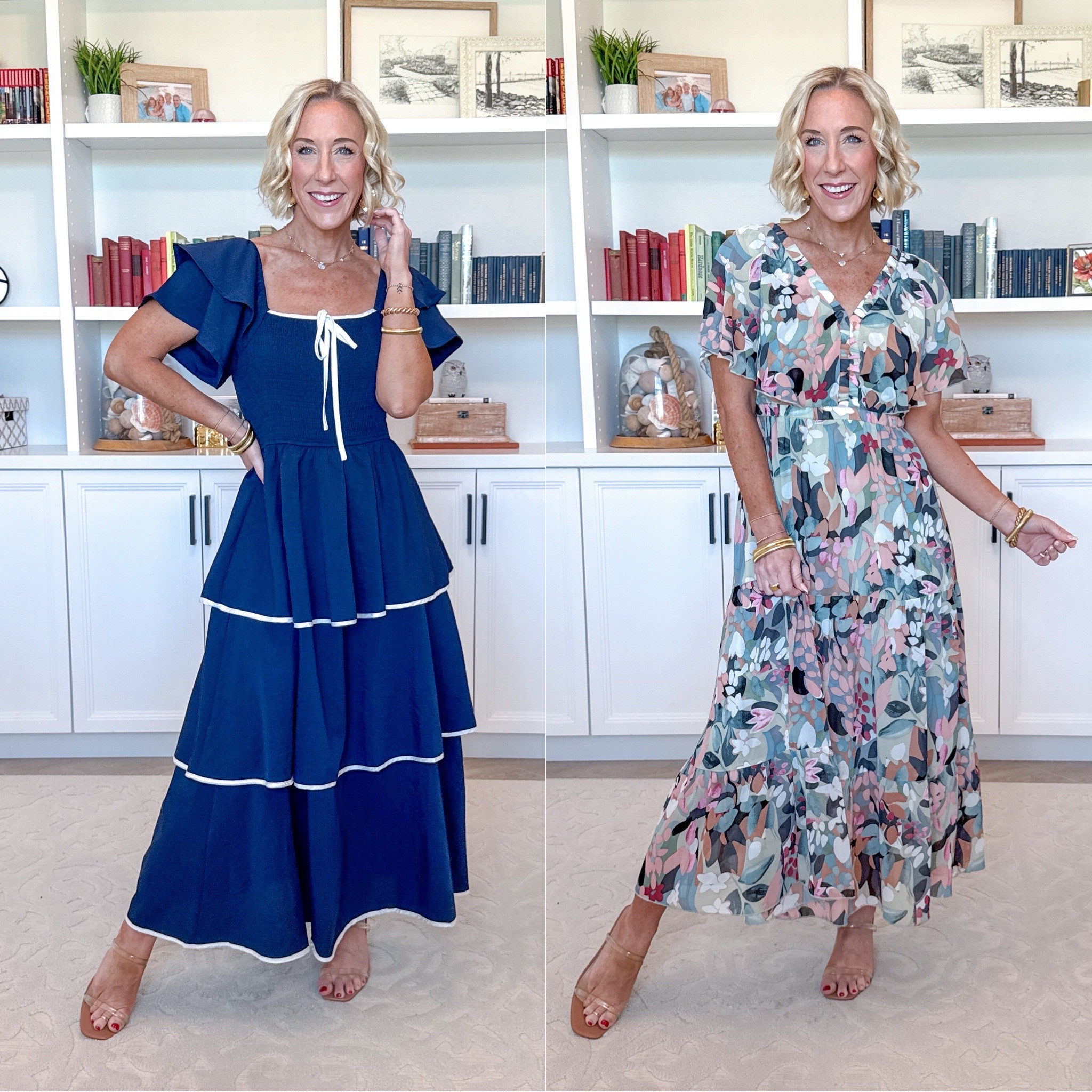 Amazon - maxi dresses for spring. Smocked Tiered Square Neck Dress - size small. 8 colors. Floral Boho Dress - size small. 7 colors. 

 

#LTKSeasonal #LTKOver40