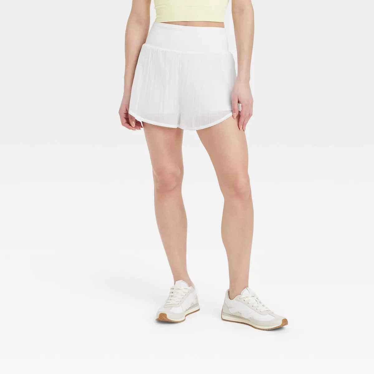 Women's Woven High-Rise 2-in-1 Run Shorts 3" - All In Motion™ | Target