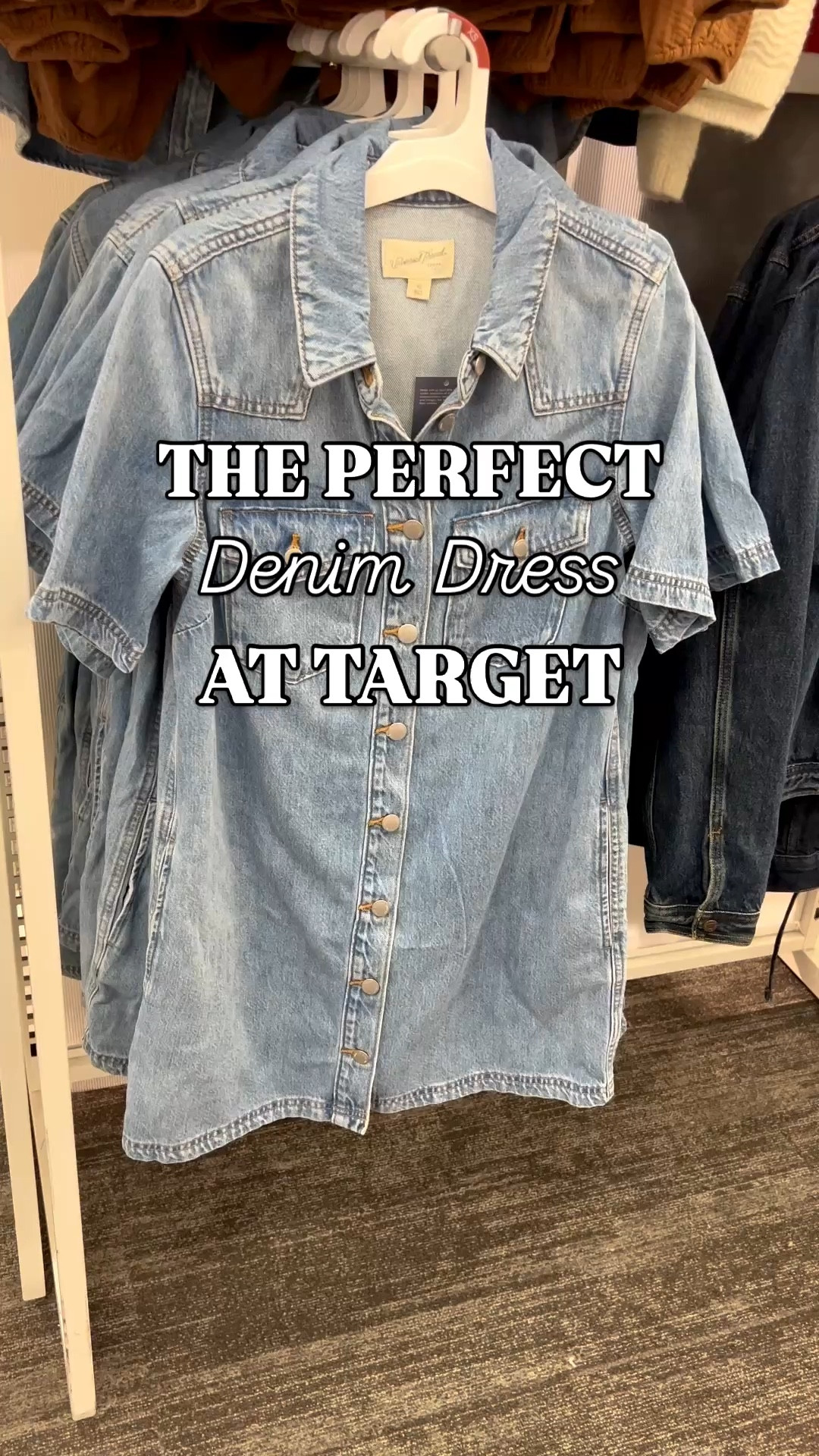 Denim dress at Target 

