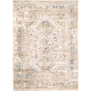 Vintage Speckled Shaunte Gold 9 ft. x 12 ft. Area Rug | The Home Depot