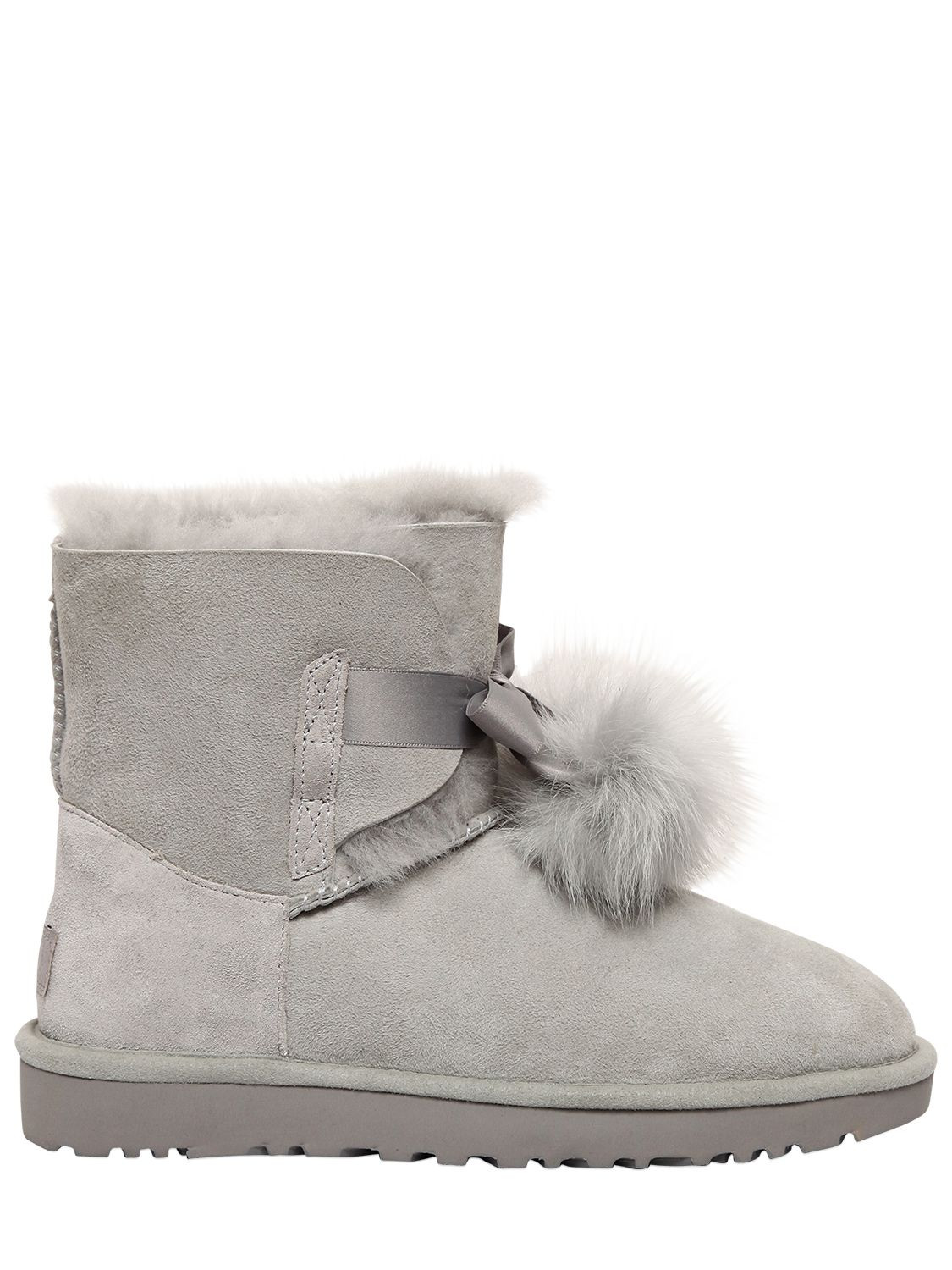 GITA SHEARLING BOOTS W/ POMPOMS | Luisaviaroma