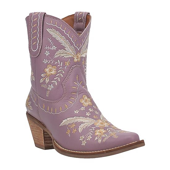 Dingo Womens Primrose Stacked Heel Cowboy Boots | JCPenney