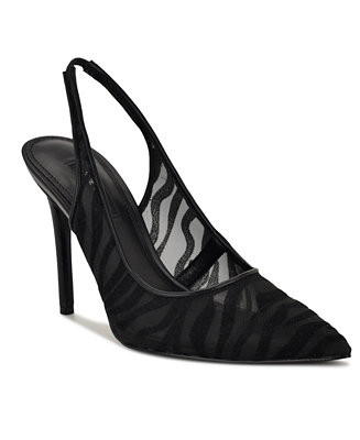 Women's Feather Slingback Stiletto Pumps | Macy's