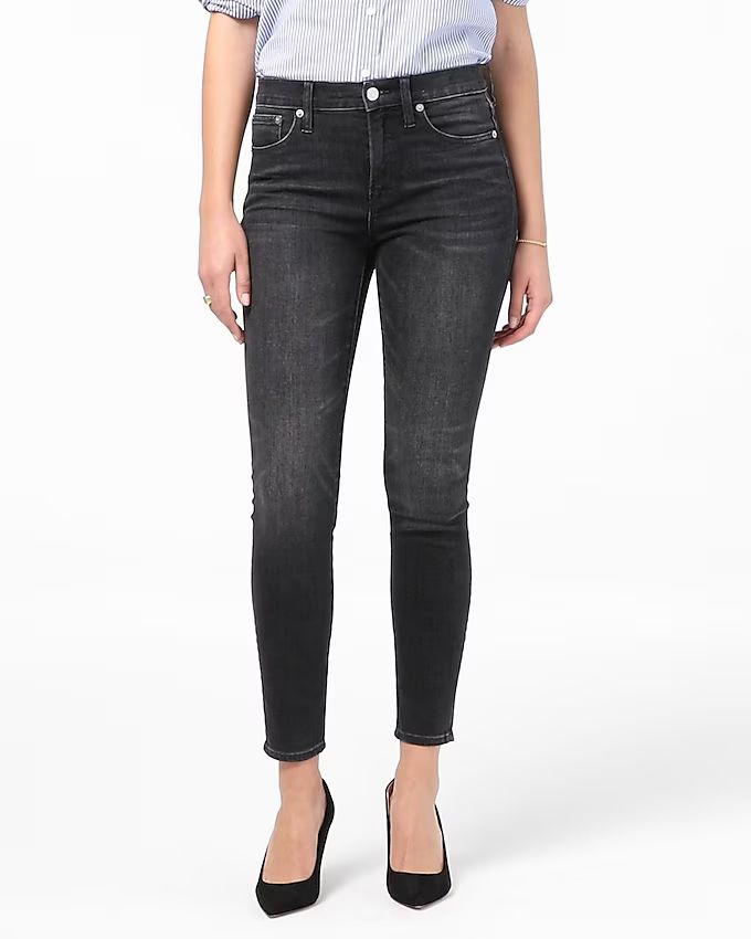 9" high-rise toothpick jean in Charcoal wash | J.Crew US