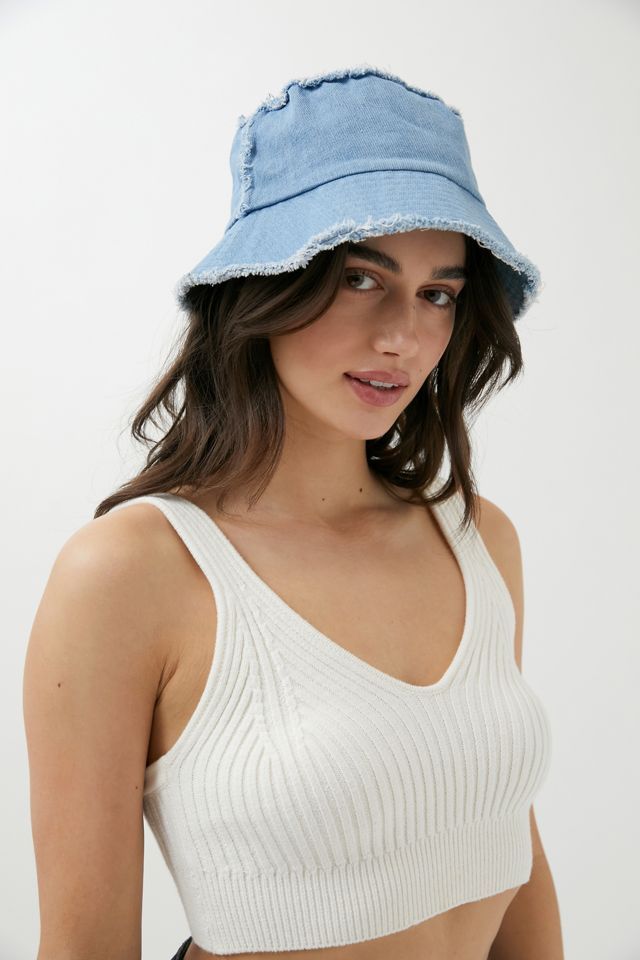 UO Frayed Canvas Bucket Hat | Urban Outfitters (US and RoW)