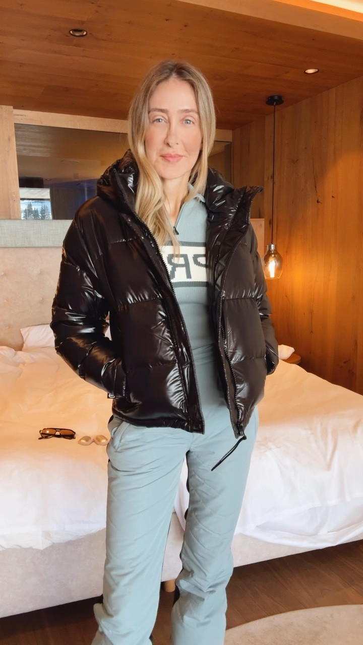 Winter outfit that I loved so much! 
Gorgeous, elegant, comfy, and warm. Fits true to size and I’m wearing size small 
Snow outfit 
Ski outfit 
Apres outfit 
Apres sweater 
Puffer jacket 

#LTKU #LTKootd #LTKSeasonal