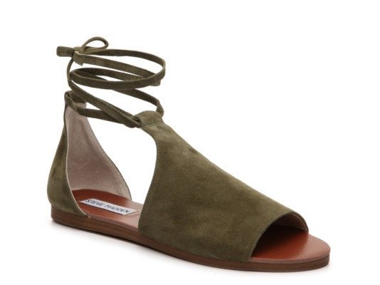Women's Elaina Flat Sandal -Green | DSW