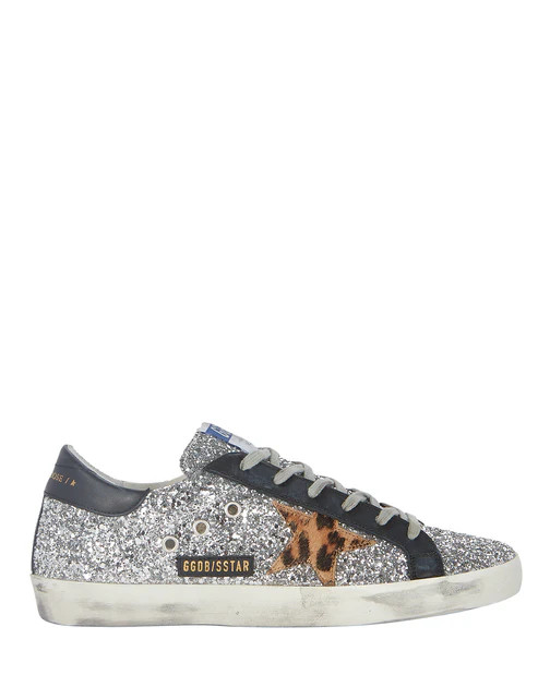 Golden Goose Superstar Glitter Low-Top Sneakers | Shop Premium Outlets