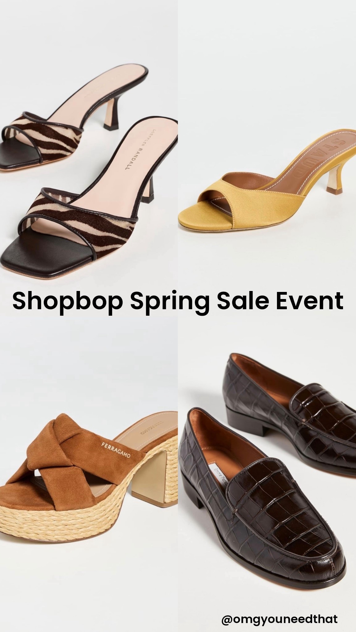 Shopbop Spring Sale Event:  Shoes
20% off with Code: SPRING20
@Shopbop 

#LTKOver40 #LTKootd #LTKSeasonal